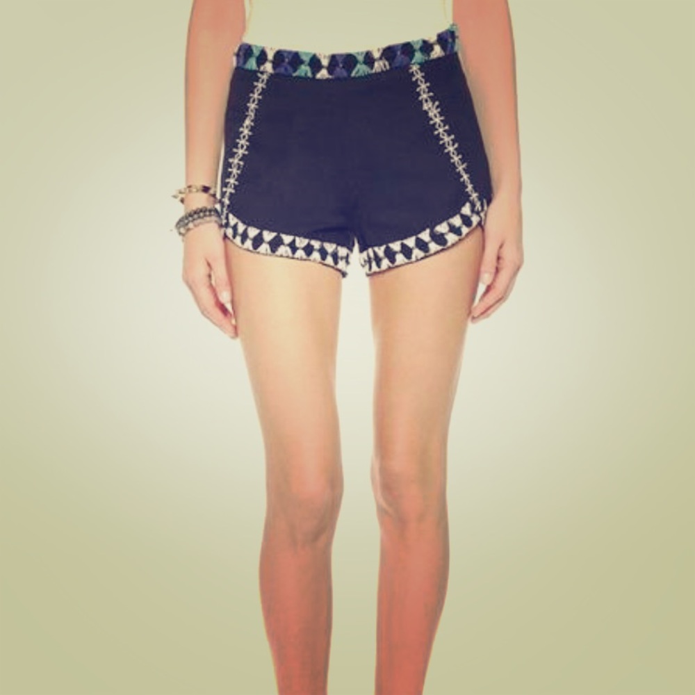 NWOT Free People Petal Embroidered Shorts size 8